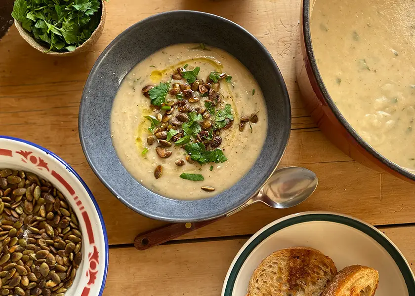 Parsip and cauliflower soup - CERES Fair Food